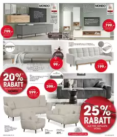 Möbel Martin Prospekt Seite 4: Schlafsofa €99,00, Sofa €399,00