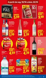 Folheto Lidl semana 43 Página 17: Um bongo nectar 8 frutos €2,29, Coca-Cola Zero €4,39