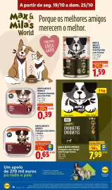 Folheto Lidl semana 43 Página 18: Max & Mila's World Croquetas sem Cereais com Frango Fresco €7,99