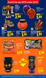 Folheto Lidl semana 43 Página 21: Crazy Bones Chupa-Chupas €2,99, Abóbora com Doces €3,45