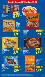 Folheto Lidl semana 43 Página 23: Mister choc mini barras de côco €2,85, Mister choc mini party selection €3,75