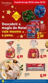 Folheto Lidl semana 43 Página 30: Favorina bolo stollen €6,99, Favorina pandoro classic €6,99