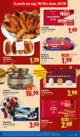 Folheto Lidl semana 43 Página 31: Favorina torrão com gema de ovo €2,49, Favorina bolinhas de chocolate de leite €1,99