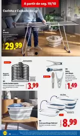 Folheto Lidl semana 43 Página 40: Cabide Antiderrapante €3,99, W5 Molas para Roupa €1,49