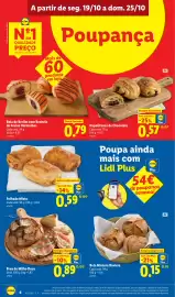 Folheto Lidl semana 43 Página 6: Broa de Milho Doce €0,89, Bola Mistura Baviera €0,15