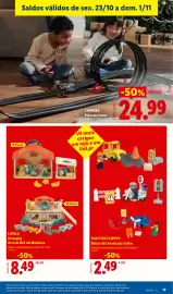 Folheto Lidl | Fim-de-Semana Página 17: Carrera Pista de Carros €24,99, Lupilu presépio arca de noé em madeira €8,49