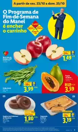 Folheto Lidl | Fim-de-Semana Página 3: Argolas com Cobertura de Chocolate €1,80, Empanada de Atum €3,19