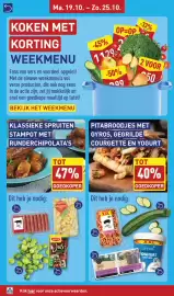 ALDI folder week 43 Pagina 10: Runder chipolata €0,99, Dangerous Aardappelen Kruidig €0,99