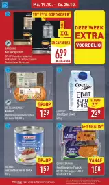 ALDI folder week 43 Pagina 14: Barissimo Koffiecapsules €6,99, CocoVite Vloeibaar eiwit €2,29