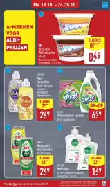 ALDI folder week 43 Pagina 25: Robijn Wasverzachter €2,49, Dettol Handzeep €1,49