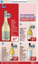 ALDI folder week 43 Pagina 28: Esteban biologische Verdejo Sauvignon Blanc €4,99, Southern Creek Prestige Chardonnay €4,99