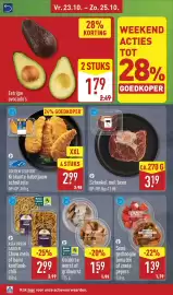 ALDI folder week 43 Pagina 42: Gemarineerde semi-gedroogde tomaten €1,39, Eetrijpe avocado's €1,79