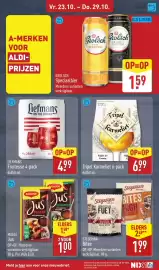 ALDI folder week 43 Pagina 45: Grolsch Speciaalbier €1,59, Tripel Karmeliet 6-pack €6,99