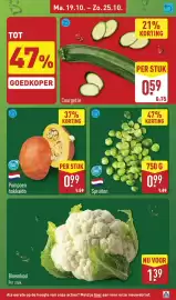 ALDI folder week 43 Pagina 5: Pompoen hokkaido €0,99, Bloemkool €1,39