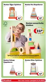 Kruidvat folder | Speelgoed Pagina 10: Houten Vos Stapeltoren, Houten Schaap Stapeltoren