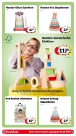 Kruidvat folder | Speelgoed Pagina 10: Houten Vos Stapeltoren, Houten Schaap Stapeltoren