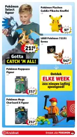 Kruidvat folder | Speelgoed Pagina 18: Pokémon Pluchen Cuddle Pikachu Knuffel, Pokémon Rayquaza Figuur