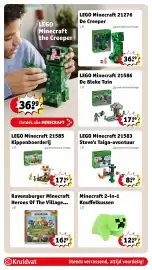 Kruidvat folder | Speelgoed Pagina 20: LEGO Minecraft 21276 De Creeper, LEGO Minecraft 21585 Kippenboerderij