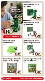 Kruidvat folder | Speelgoed Pagina 20: LEGO Minecraft 21276 De Creeper, LEGO Minecraft 21585 Kippenboerderij