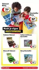 Kruidvat folder | Speelgoed Pagina 25: Minecraft Tekenset, Bluey Kleurkoffer