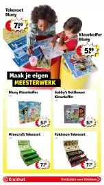 Kruidvat folder | Speelgoed Pagina 25: Minecraft Tekenset, Bluey Kleurkoffer