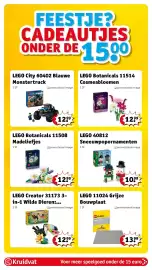 Kruidvat folder | Speelgoed Pagina 3: LEGO City 60402 Blauwe Monstertruck, LEGO Botanicals 11514 Cosmeabloemen