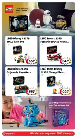 Kruidvat folder | Speelgoed Pagina 36: LEGO Icons 11375 Ferrari F2004 & Michael Schumacher, LEGO Disney 43279 WALL-E en EVE