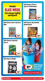 Kruidvat folder | Speelgoed Pagina 40: 999 Games Clever Tot De 3e Macht, 999 Games Geven en Nemen Dobbelspel