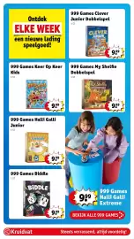 Kruidvat folder | Speelgoed Pagina 40: 999 Games Clever Tot De 3e Macht, 999 Games Geven en Nemen Dobbelspel