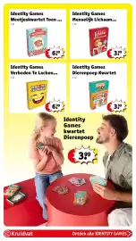Kruidvat folder | Speelgoed Pagina 41: Identity Games Menselijk Lichaam Kwartet, Identity Games Verboden Te Lachen Spel