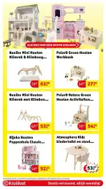 Kruidvat folder | Speelgoed Pagina 48: PolarB Groen Houten Werkbank €27,99