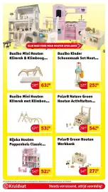 Kruidvat folder | Speelgoed Pagina 48: PolarB Groen Houten Werkbank €27,99