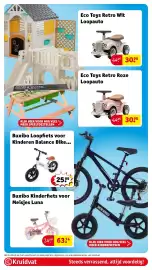 Kruidvat folder | Speelgoed Pagina 49: Eco Toys Retro Wit Loopauto, Buxibo Kinderfiets voor Meisjes Ibiza 12 Inch Groen