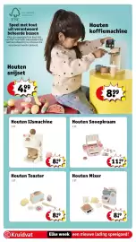 Kruidvat folder | Speelgoed Pagina 9: Houten IJsmachine, Houten Toaster