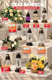 E.Leclerc gazetka Strona 2: CZAS PAMIĘCI ZNICZE OD 2,99 DO 8,99 4299 Kompozycja nagrobna Skrzypiec CZAS PALENIA 15'h- 29.9 1