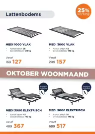 TotaalBED folder week 43 Pagina 16: Medi 3000 elektrisch €367,00, Medi 1000 vlak €127,00