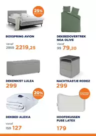 TotaalBED folder week 43 Pagina 5: NACHTKASTJE RODEZ €299,00, DEKENKIST LULEA €299,00