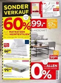 XXXLutz Prospekt Seite 1: Billerbeck Betten-Set „Luna“ €66,99, BOXXX TASCHENFEDERKERNMATRATZE €99,00