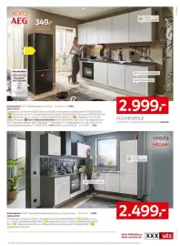 XXXLutz Prospekt Seite 24: Küchenzeile €2.999,00, Einbauküche VE120, Front Betonoptik schiefergrau €2.499,00