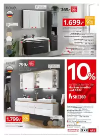 XXXLutz Prospekt Seite 28: Novel Badezimmerkombination €1.699,00, Novel waschtischkombination €1.799,00