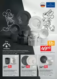 XXXLutz Prospekt Seite 29: Villeroy & Boch Frühstücksteller-Set "Manufacture Rock Mickey" €34,99