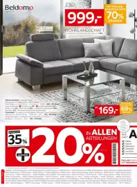 XXXLutz Prospekt Seite 3: Beldomo Wohnlandschaft €999,00, Couchtisch €169,00