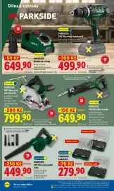 Lidl leták týden 43 Strana 10: Parkside 20V Aku vrtačí šroubovák €499,90, PARKSIDE Bruska na vrtáky €649,90