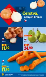 Lidl leták Strana 10: HRUŠKY €24,90, Cibule žlutá €11,90
