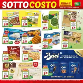 Volantino Elite Pagina 5: Findus Piselli Novelli €3,49, Orogel Spinaci Cubello Foglia Plù €1,99