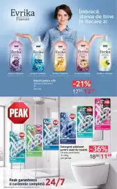 Catalog Selgros Pagină 27: Peak detergent odorizant pentru vasul de toaletă €11,69, Evrika Finesse Balsam pentru rufe €13,59
