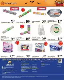Volantino Le Mille Pagina 9: Bicchieri acqua bianco trasparente €0,79, Asciugatutto Caresse €0,99