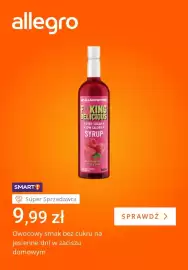 Allegro gazetka tydzień 42 Strona 4: Syrop malinowy F**king Delicious Allnutrition €9,99