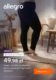 Allegro gazetka tydzień 42 Strona 1: Ocieplane leginsy z futerkiem €49,98