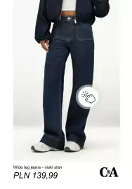 C&A gazetka tydzień 42 Strona 11: Jeansy wide leg - niski stan C & A €139,99